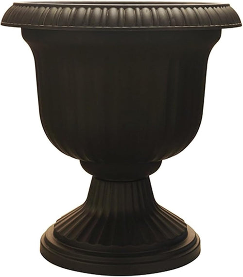 19in Black Lightweight Outdoor Urn Planter