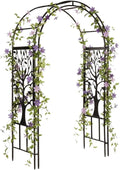 7ft Plow & Hearth Tree of Life Metal Garden Arch Trellis