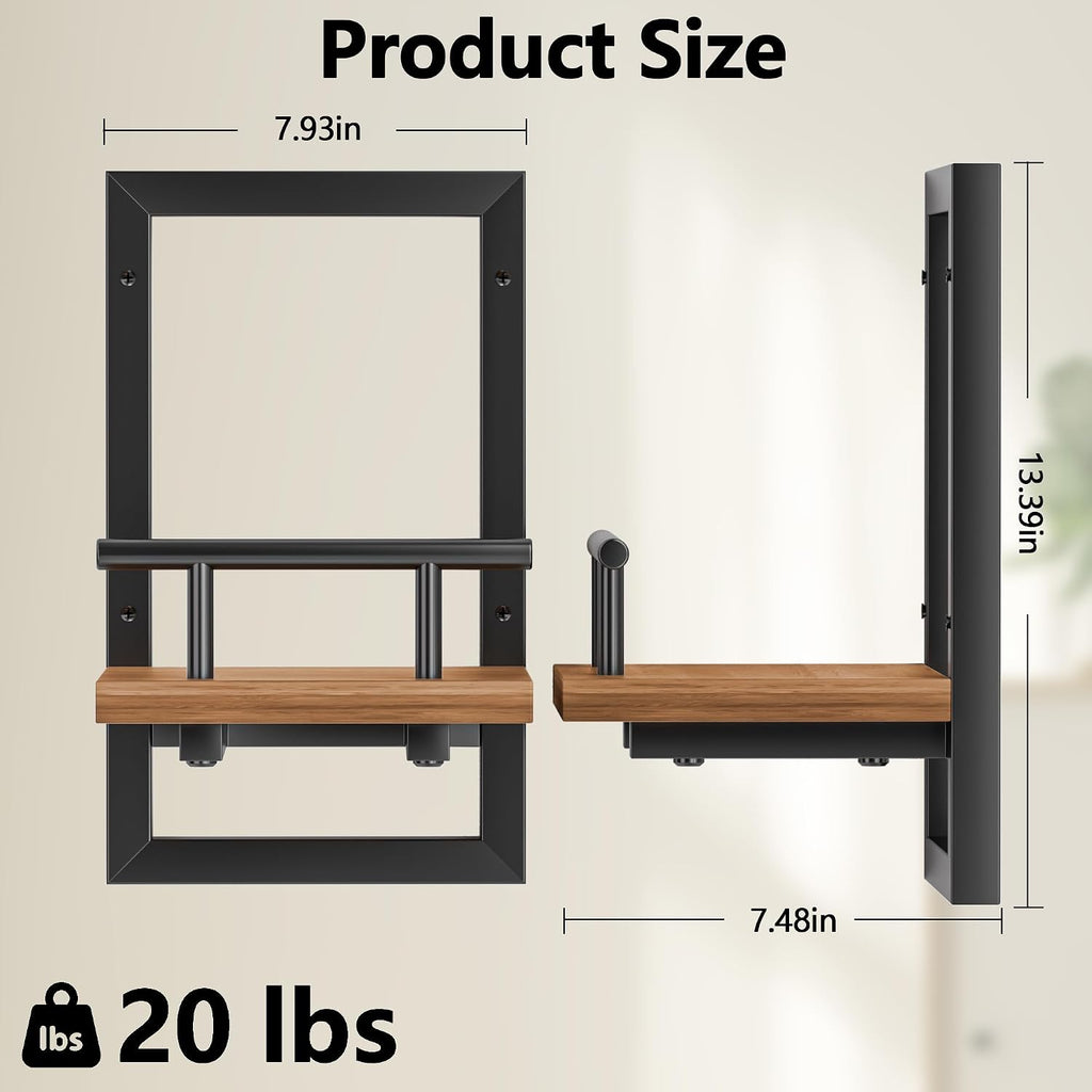 2 Floating Wall Plant Shelves Set