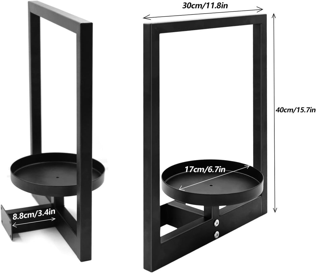 2 Metal Vertical Wall Plant Holders