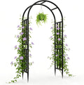 47x95in Rustproof Metal Garden Arch Trellis