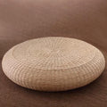 15.75in Woven Straw Round Cushion