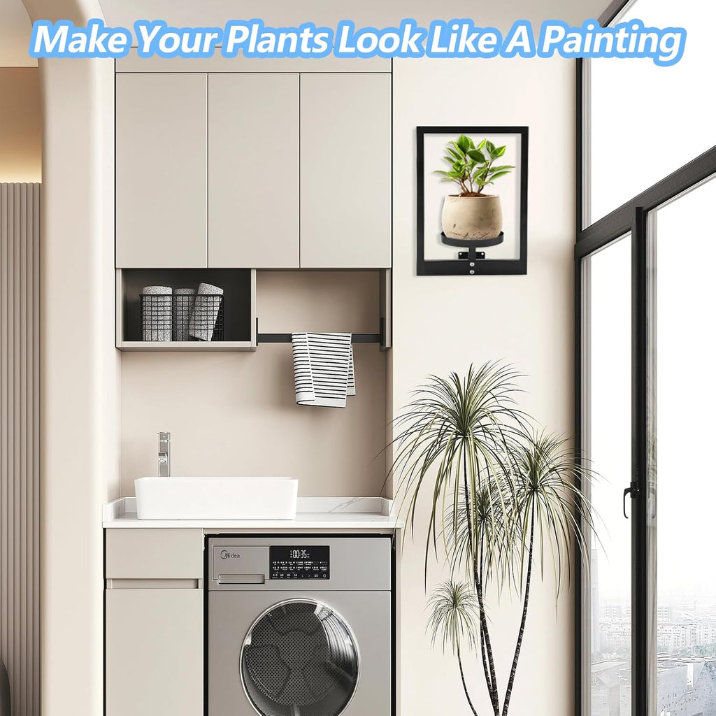 2 Metal Vertical Wall Plant Holders