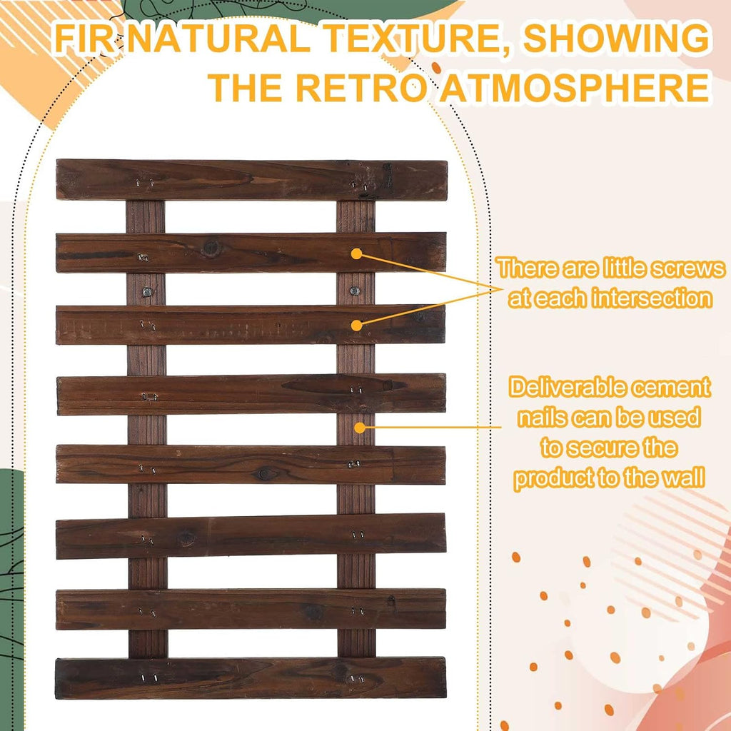4 Wooden Frame Wall Orchid Planters