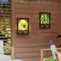 LED Light Metal Wall Plant Shelf