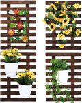 4 Wooden Frame Wall Orchid Planters