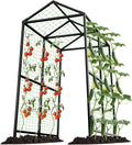 7.1FT Black Metal Garden Arch Trellis for Climbing Plants