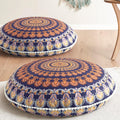 2 Yellow Mandala Memory Foam Cushions