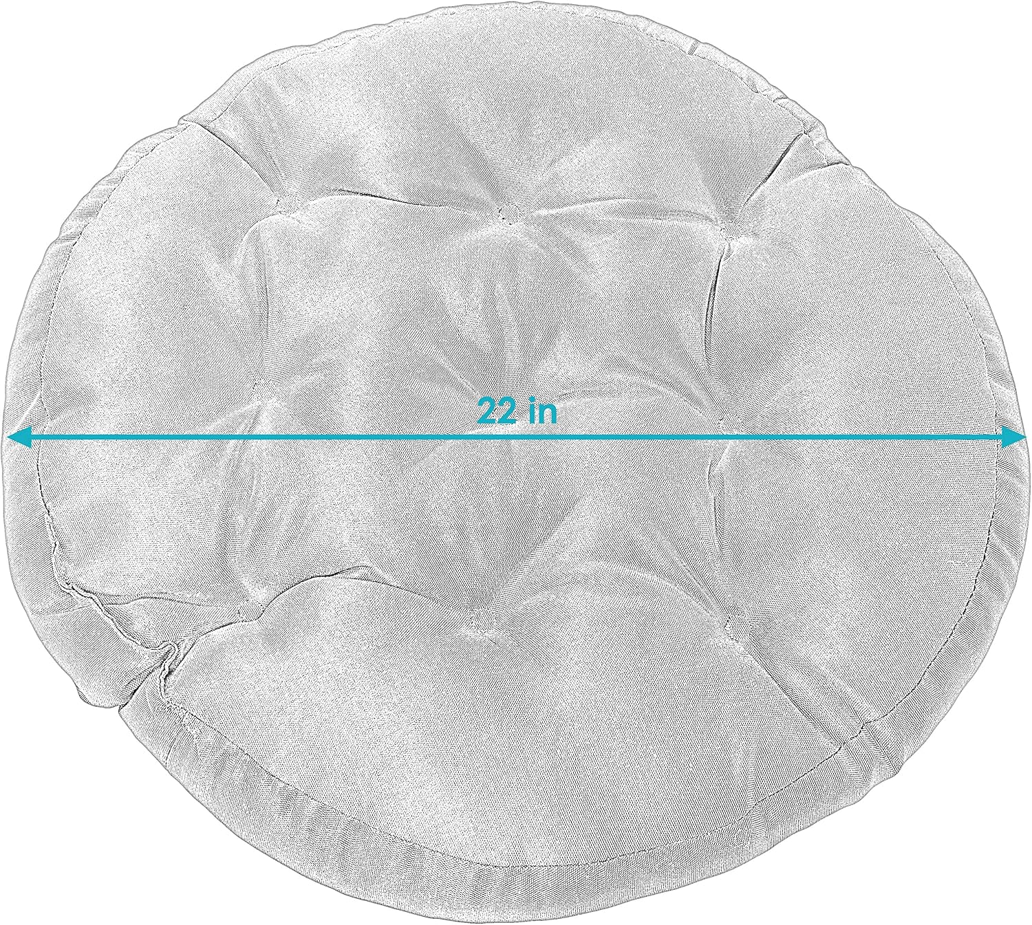 2 Brown Stripes Round Tufted Cushions